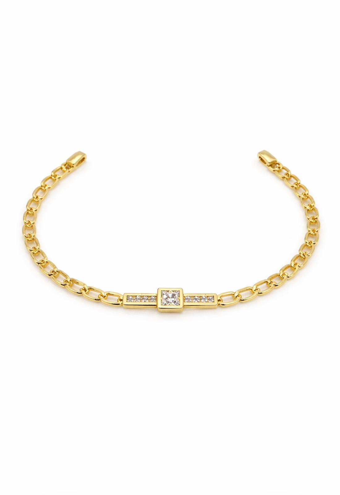 Real 14 Karat Gold Plated Bracelet