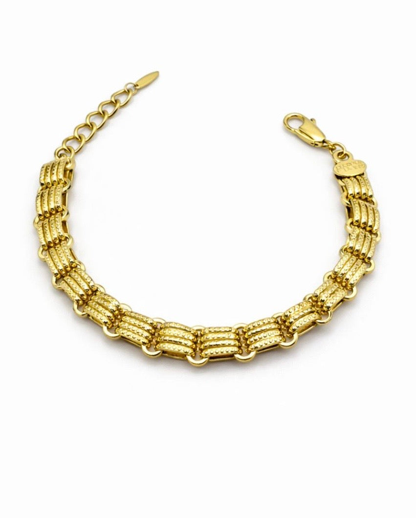 Real 14 Karat Gold Plated Bracelet