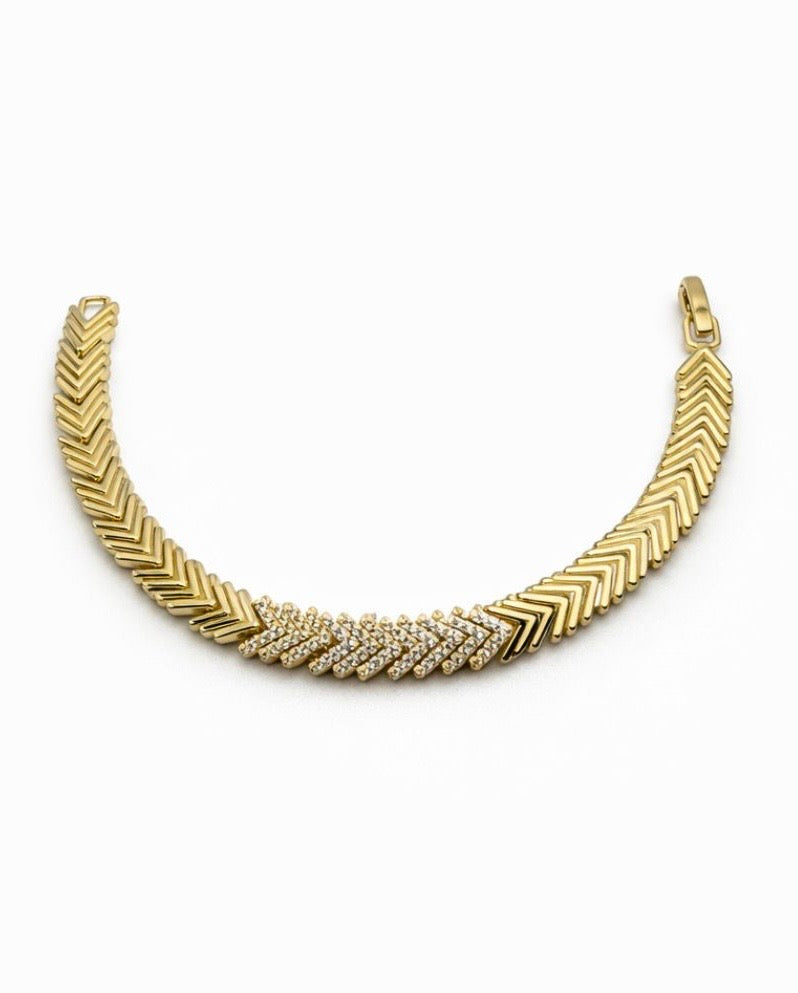 Real 14 Karat Gold Plated Bracelet